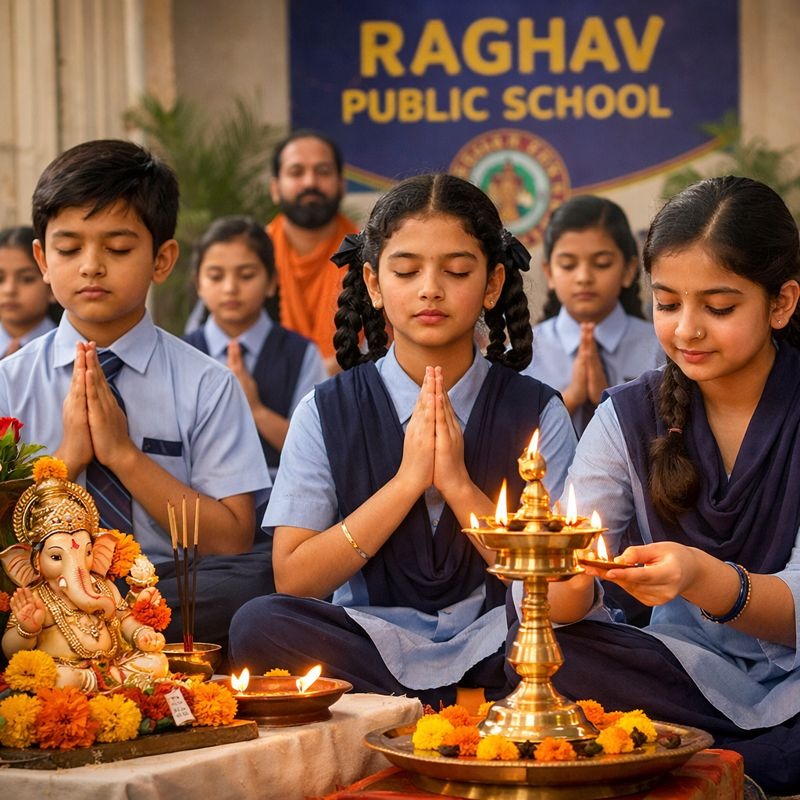 Morning Prayer & Cultural Assembly at Raghav Public School